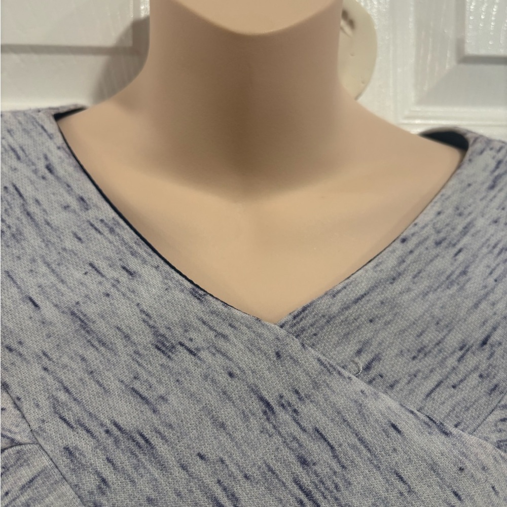 Rabbit Rabbit Rabbit. Cream-light blue Midi Dress. Size 6 - Picture 4 of 7
